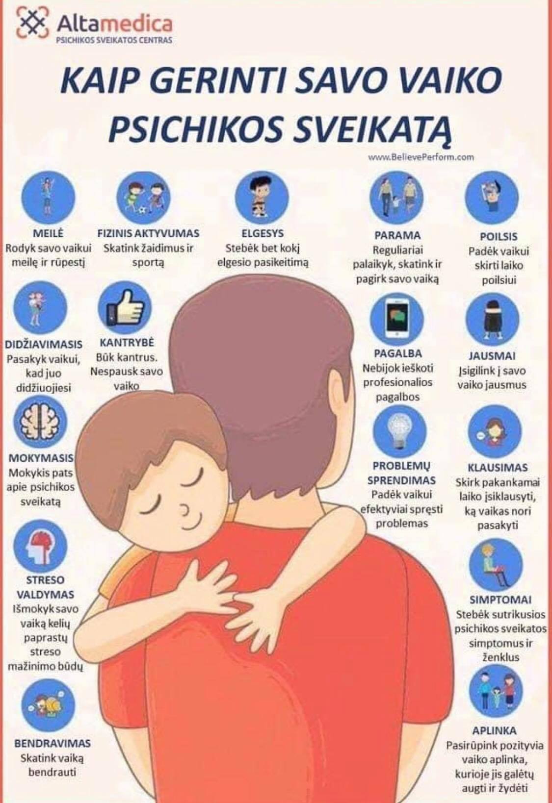 Kaip gerinti savo vaiko psichikos sveikatą
